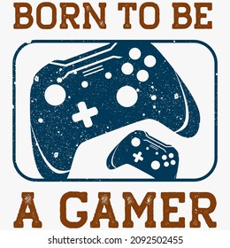 joystick game design vector and game slogan