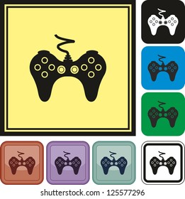 Joystick, game joystick, gamepad, vector, icon