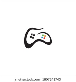 Joystick Game Logo Concept Template Design Vector. Game Planet logo Symbol