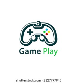Joystick game logo design concept