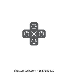 Joystick game vector icon symbol isolated on white background