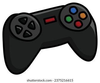 Ilustración vectorial del controlador Joystick Gamepad