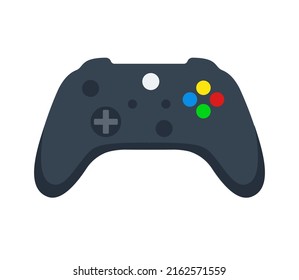 Joystick gamepad, game console or game controller. Computer gaming. Cartoon minimal style. Eps 10