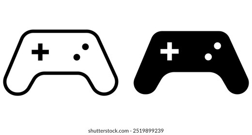 Joystick-Gamepad-Symbol. Spielstock, Vektorsymbol.