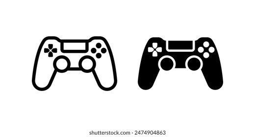 Joystick gamepad icon set. flat illustration of vector icon