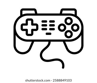 Joystick gamepad icon set. flat illustration of vector icon