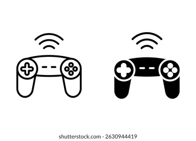 Joystick gamepad icon set. flat illustration of vector icon