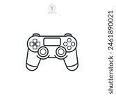 Joystick. Gamepad Icon symbol vector illustration isolated on white background