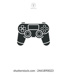 Joystick. Gamepad Icon Symbol Vektorillustration auf weißem Hintergrund