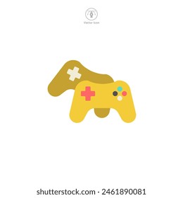 Joystick. Gamepad Icon Symbol Vektorillustration auf weißem Hintergrund