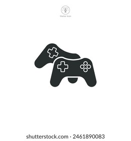 Joystick. Gamepad Icon symbol vector illustration isolated on white background