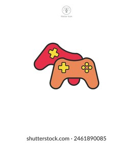 Joystick. Gamepad Icon symbol vector illustration isolated on white background