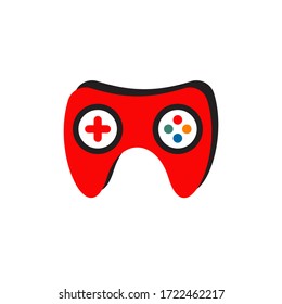 joystick gamer logo design vector template