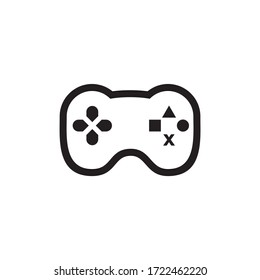 plantilla vectorial de diseño del logotipo de gafas joystick