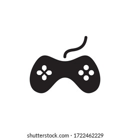 joystick gamer logo design vector template