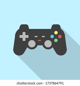 Joystick Gaming Flat Design Concept Vector Stock Vector (Royalty Free ...