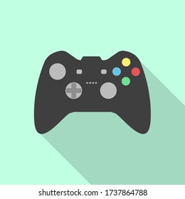 Joystick gaming flat design style icon vector illustration