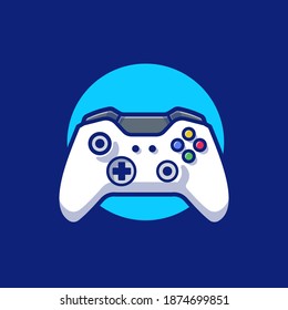 Joystick-Gaming-Illustration.Vektor-Gamer-Logo, Poster, Banner, abstraktes Design