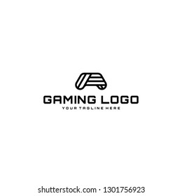 Joystick Gaming Logo Template Stock Vector (Royalty Free) 1301756923 ...