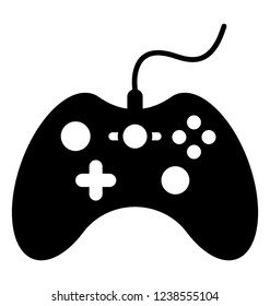  Joystick gaming solid icon design 