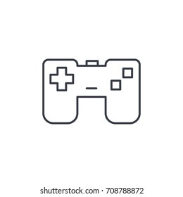 joystick, gaming thin line icon. Linear vector illustration. Pictogram isolated on white background