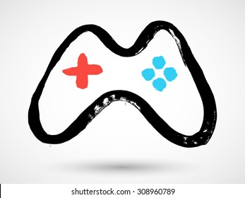 Joystick grunge icon