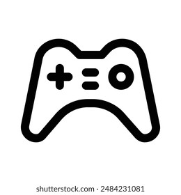 Joystick icon design in filled and outlined style