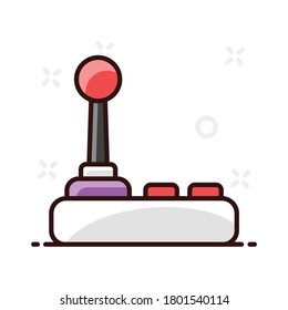 Joystick icon design, game console 