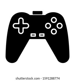 Joystick icon design. Game controller icon in trendy silhouette style design. Vector illustration.