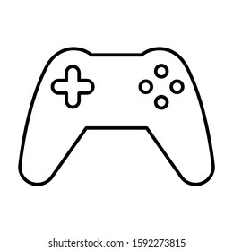 Joystick icon design. Game controller icon in modern outline style design. Vector illustration.
