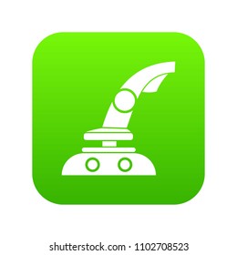 Joystick icon digital green for any design isolated on white vector illustration