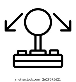 Elemento de icono de joystick para diseño