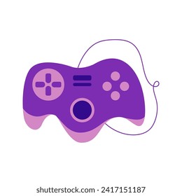 joystick icon element vector illustration in flat style