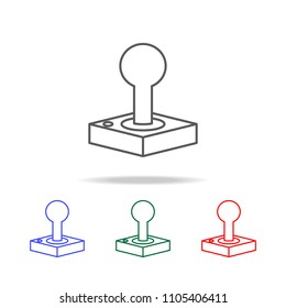 Joystick icon. Elements of game life in multi colored icons. Premium quality graphic design icon. Simple icon for websites, web design, mobile app on white background