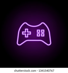 joystick icon. Elements of Web in neon style icons. Simple icon for websites, web design, mobile app, info graphics