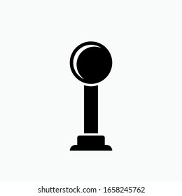 Joystick Icon, Esports Gaming or Online Cybersport Games Element. Modern Flat Design - Glyph Style. Arcade Pictogram.