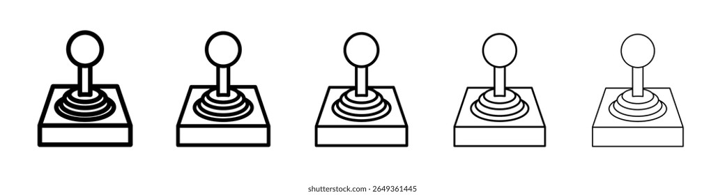 joystick icon Flat design on isolated background