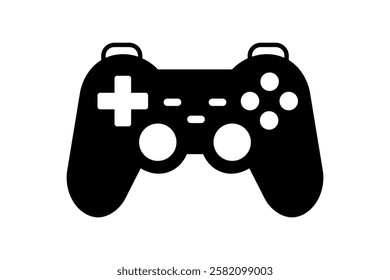 Joystick Icon in Flat Design Style, digital game controller, gaming icon, gaming pad symbol, flat design gamepad, joystick icon