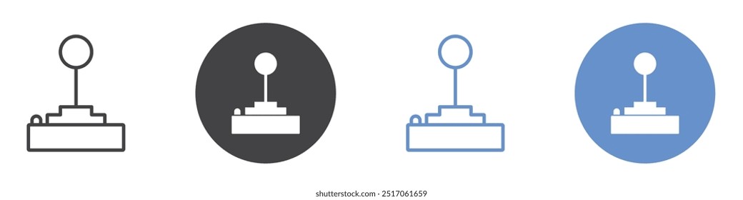 Joystick Icon flat line symbol set.