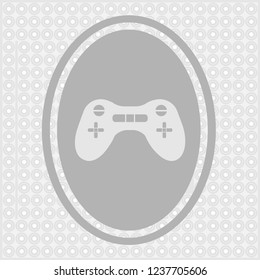 joystick icon flat vector