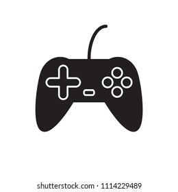 Joystick icon flat vector template design trendy