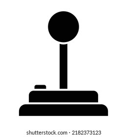 Joystick icon, full black. Suitable for content design, poster, banner, or video editing needs