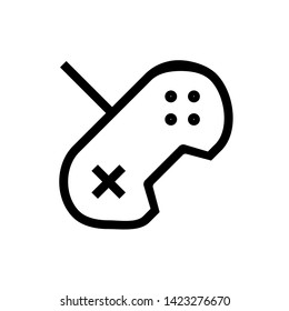 Joystick icon. Game console remote controller sign
