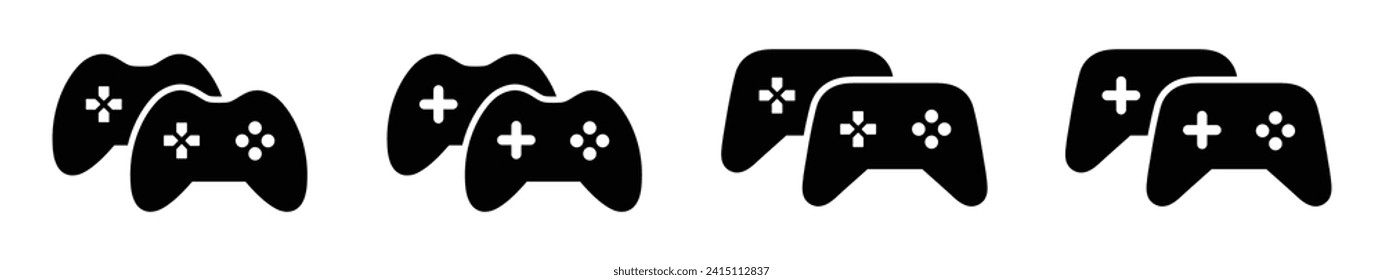Joystick icon. Game console set icon, vector illustration