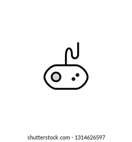 Joystick icon. Game console sign