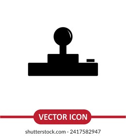 Joystick Icon, Game Controller simple flat trendy style illustration on white background..eps