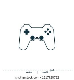 joystick Icon Game controller symbol logo template