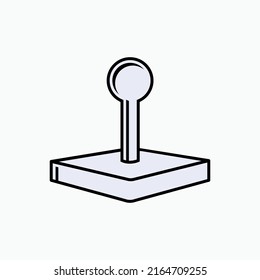 Joystick Icon. Game Controller Symbol Witihin Line Art Style - Vector.