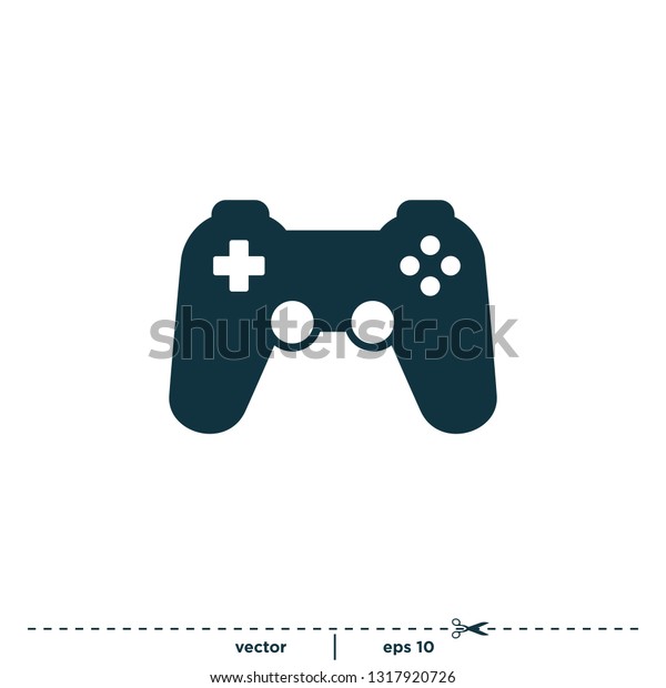 Joystick Icon Game Controller Symbol Logo Stock Vector (Royalty Free