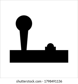 joystick icon. game controller vector icon on white background